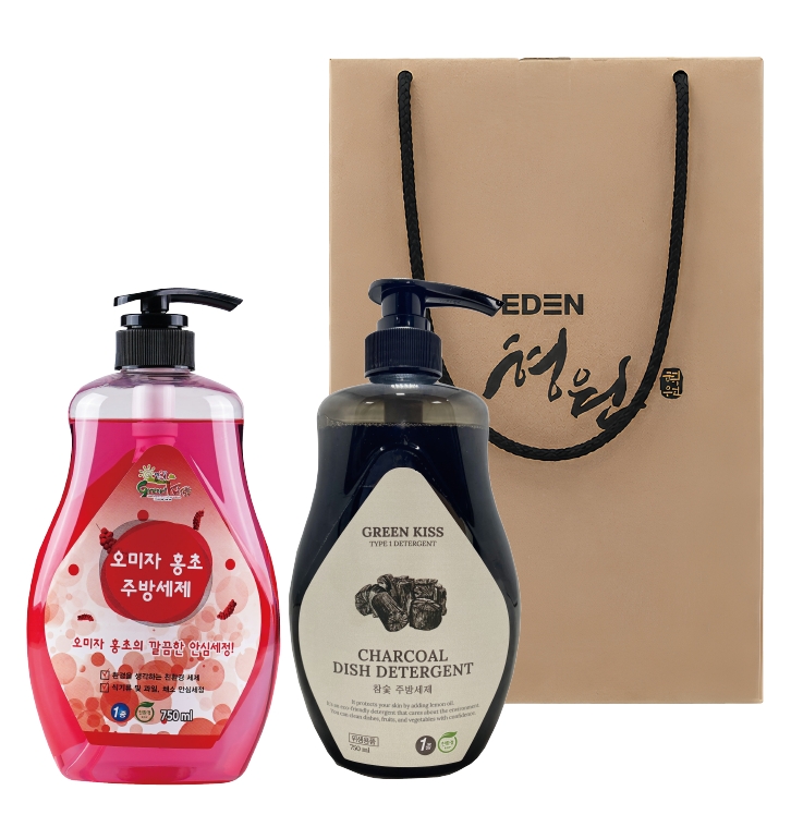 그린키스 주방세제2종세트(500ml,750ml)